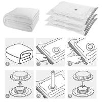 Saco Para Guardar Roupas à Vácuo Tamanho M 60x80cm - 4