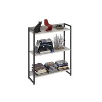 Estante Dynamica 80x30x104cm C/03 Prateleiras Snow / Est.preta Snow / Est.preta - 5