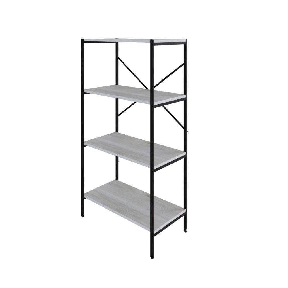 Estante C/04 Prateleiras 118x60x33cm Tub Tueh1164 Snow - Est.preta Snow / Est.preta - 1