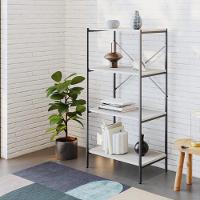 Estante C/04 Prateleiras 118x60x33cm Tub Tueh1164 Snow - Est.preta Snow / Est.preta - 2