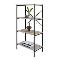 Estante C/04 Prateleiras 118x60x33cm Tub Tueh1164 Snow - Est.preta Snow / Est.preta - 5