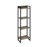 Estante Dynamica 45x30x146cm C/04 Prateleiras Carvalho / Est.preta Carvalho / Est.preta - 1
