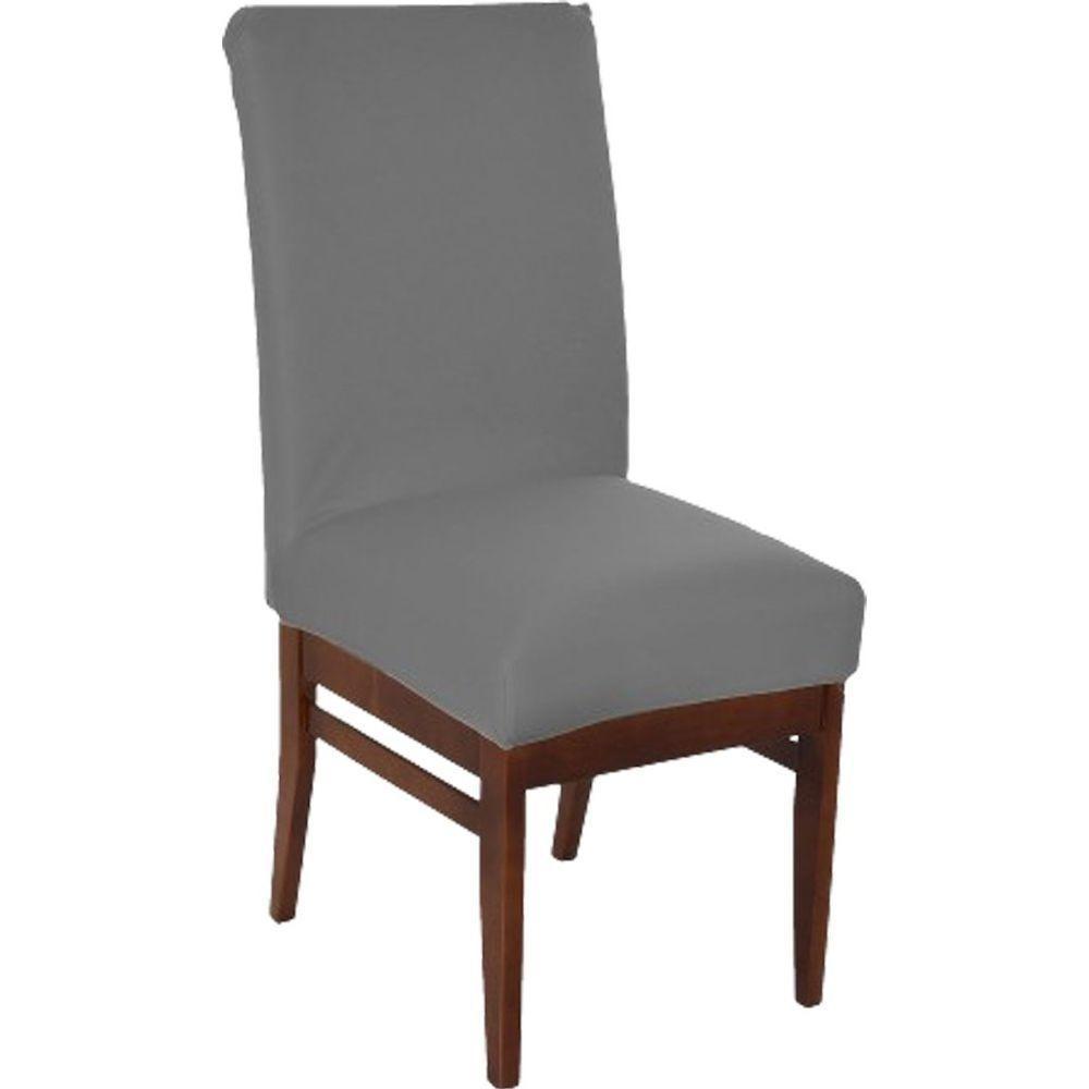 Kit 2 Capa De Cadeira Malha Gel Ajustável Cinza - 1