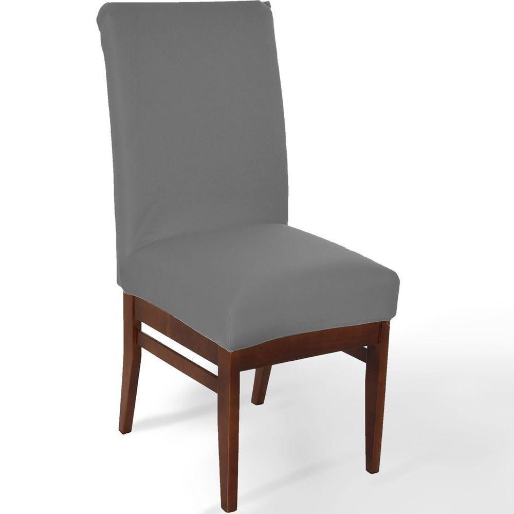 Kit 2 Capa De Cadeira Malha Gel Ajustável Cinza - 2