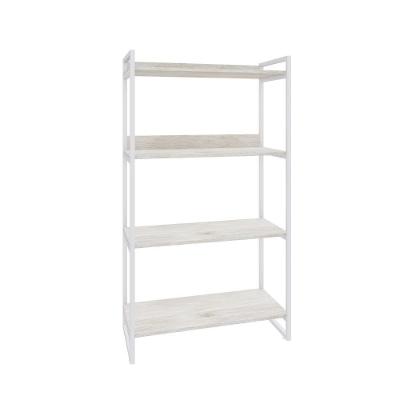 Estante Kuadra 80x40x146cm C/04 Prateleiras Snow / Est.branca Snow / Est.branca