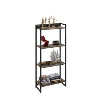 Estante Dynamica 60x30x146cm C/04 Prateleiras Carvalho Dark / Est.preta Carvalho Dark / Est.preta - 5