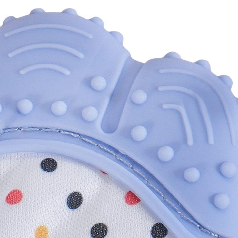 Mordedor Luvinha Para Bebê Silicone E Poliéster Azul - 5