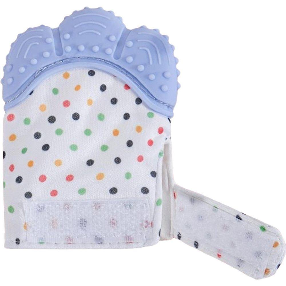 Mordedor Luvinha Para Bebê Silicone E Poliéster Azul - 6