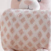 Bichinho De Pelúcia Fazenda New Com Manta Bebê 100x75cm Gatinho