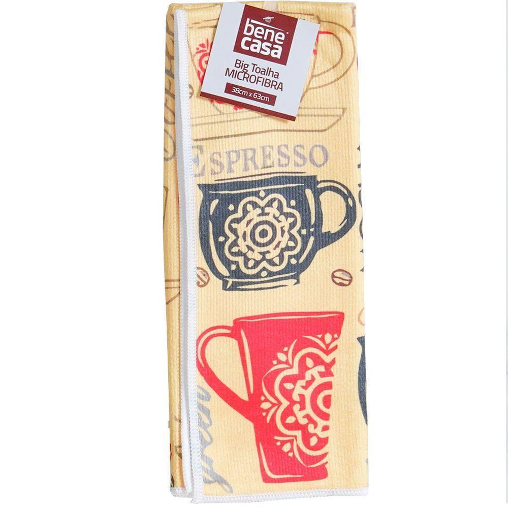 Kit 6 Big Toalha Microfibra Mágica Limpa Fácil Mega Absorção 38x63 - 2