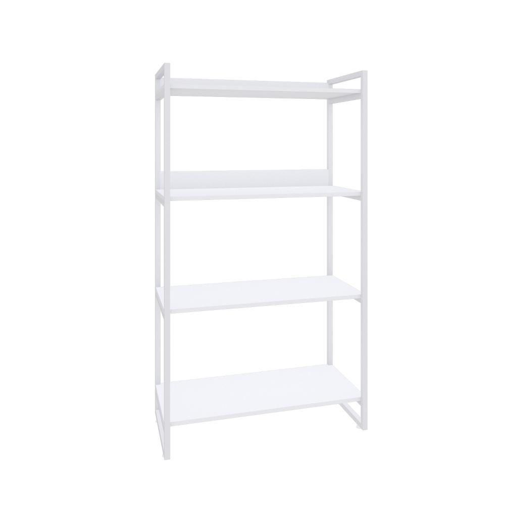 Estante Kuadra 80x40x146cm C/04 Prateleiras Branco Chess / Est.branca Branco Chess / Est.branca - 1