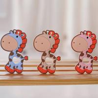 Mordedor Girafa Funny Para Bebê De Silicone 7,03x6,55x0,83cm Azul - 2