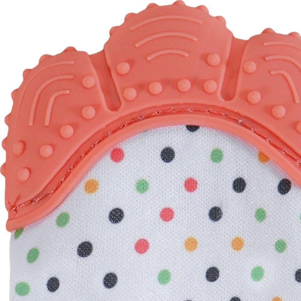 Mordedor Luvinha Para Bebê Silicone E Poliéster Laranja - 4