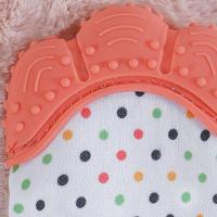 Mordedor Luvinha Para Bebê Silicone E Poliéster Laranja - 2