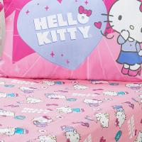 Jogo De Cama Solteiro 2 Pçs Hello Kitty 88x188x30 Flawless - 2