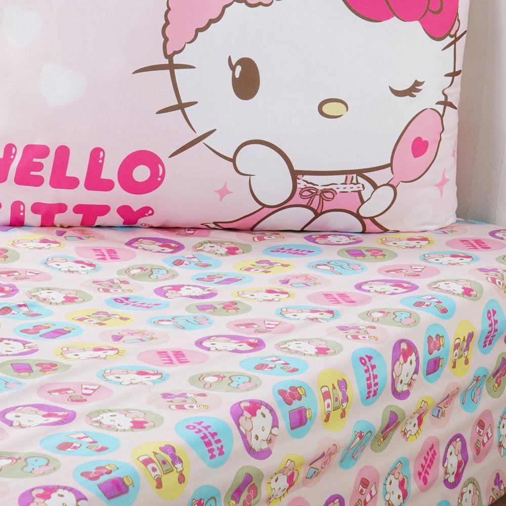 Jogo De Cama Solteiro 2 Pçs Hello Kitty 88x188x30 Skin Care - 3