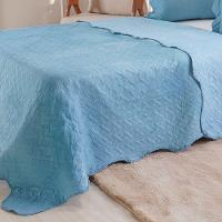 Kit Cobre Leito Casal Ultra Lisse Lisa New 210x230cm Azul Estonado - 5