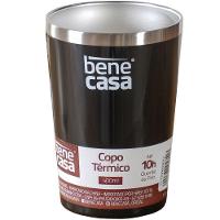 Copo Térmico Para Bebidas Sem Tampa 400ml Preto - 1