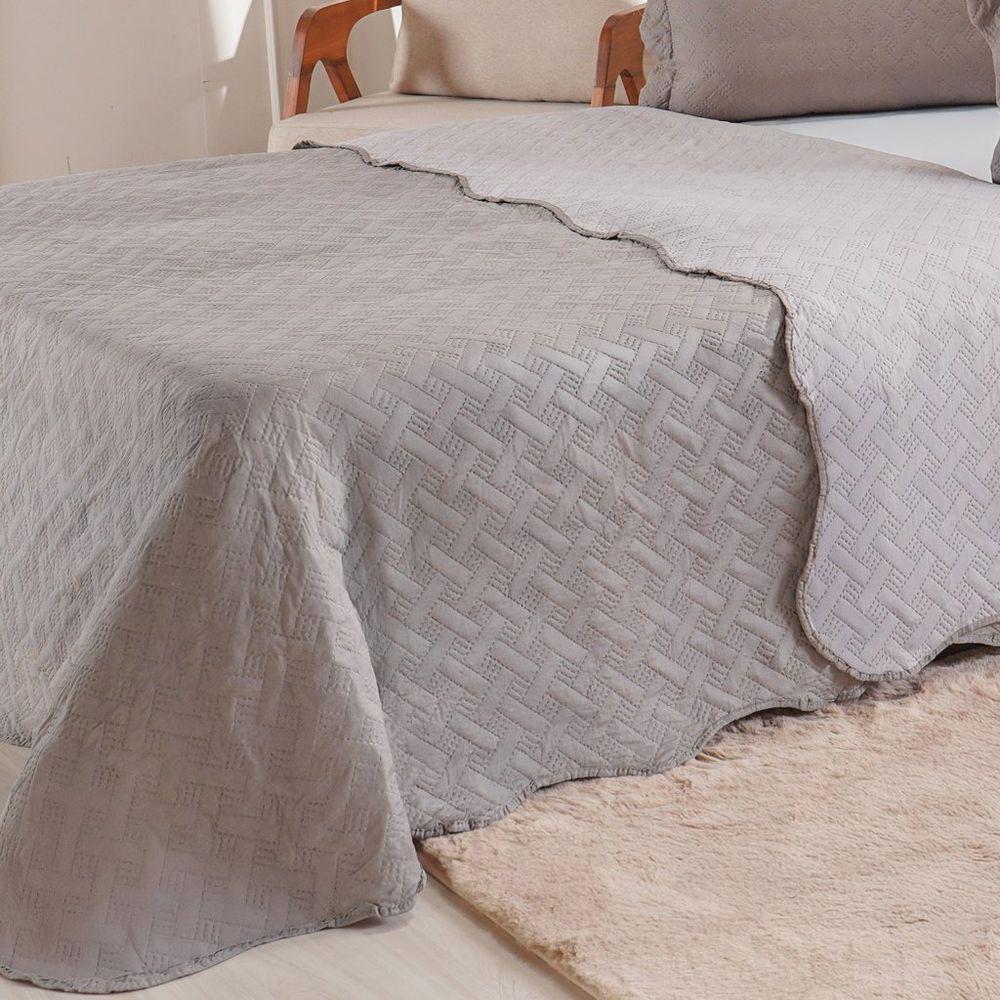 Kit Cobre Leito Casal Ultra Lisse Lisa New 210x230cm Roccia - 3
