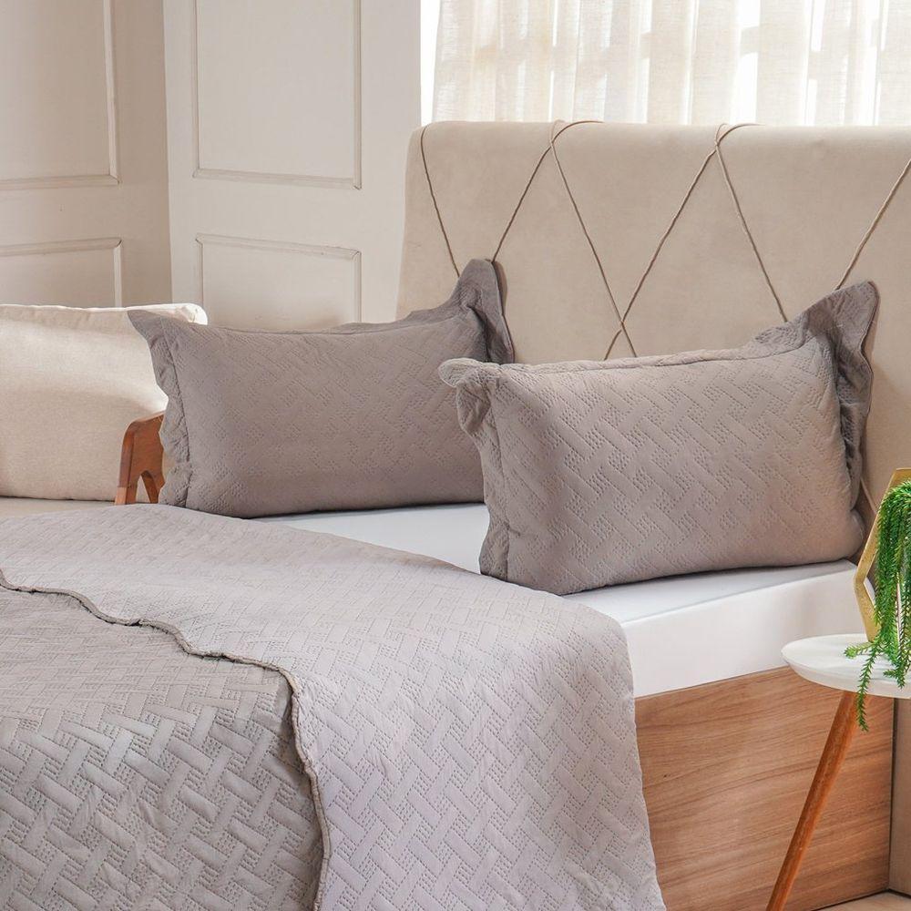 Kit Cobre Leito Casal Ultra Lisse Lisa New 210x230cm Roccia - 4