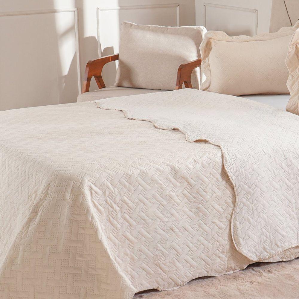 Kit Cobre Leito Casal Ultra Lisse Lisa New 210x230cm Sandshell - 3