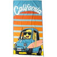 Toalha De Praia Infantil Summer Microfibra Anti Areia 60x110cm California - 1
