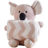 Bichinho De Pelúcia Floresta New Com Manta Bebê 100x75cm Coala - 1