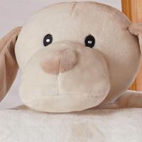 Bichinho De Pelúcia Carinhoso New Com Manta Bebê 100x75cm Cachorrinho - 3