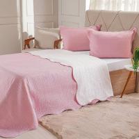 Kit Cobre Leito Casal Ultra Lisse Lisa New 210x230cm Silver Pink - 1
