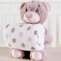 Bichinho De Pelúcia Premium Com Manta New Bebê 100x75cm - 2