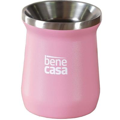 Cuia Térmica Para Chimarrão Tereré Matte 300ml Rosa