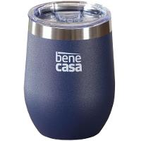 Copo Térmico Para Bebidas Com Tampa 360ml Azul - 1