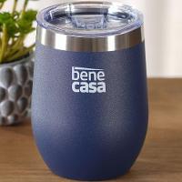 Copo Térmico Para Bebidas Com Tampa 360ml Azul - 5