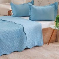 Kit Cobre Leito King Ultra Lisse Lisa New 250x270cm Azul Estonado
