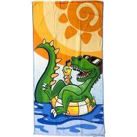 Toalha De Praia Infantil Summer Microfibra Anti Areia 60x110cm Dino Summer New - 1