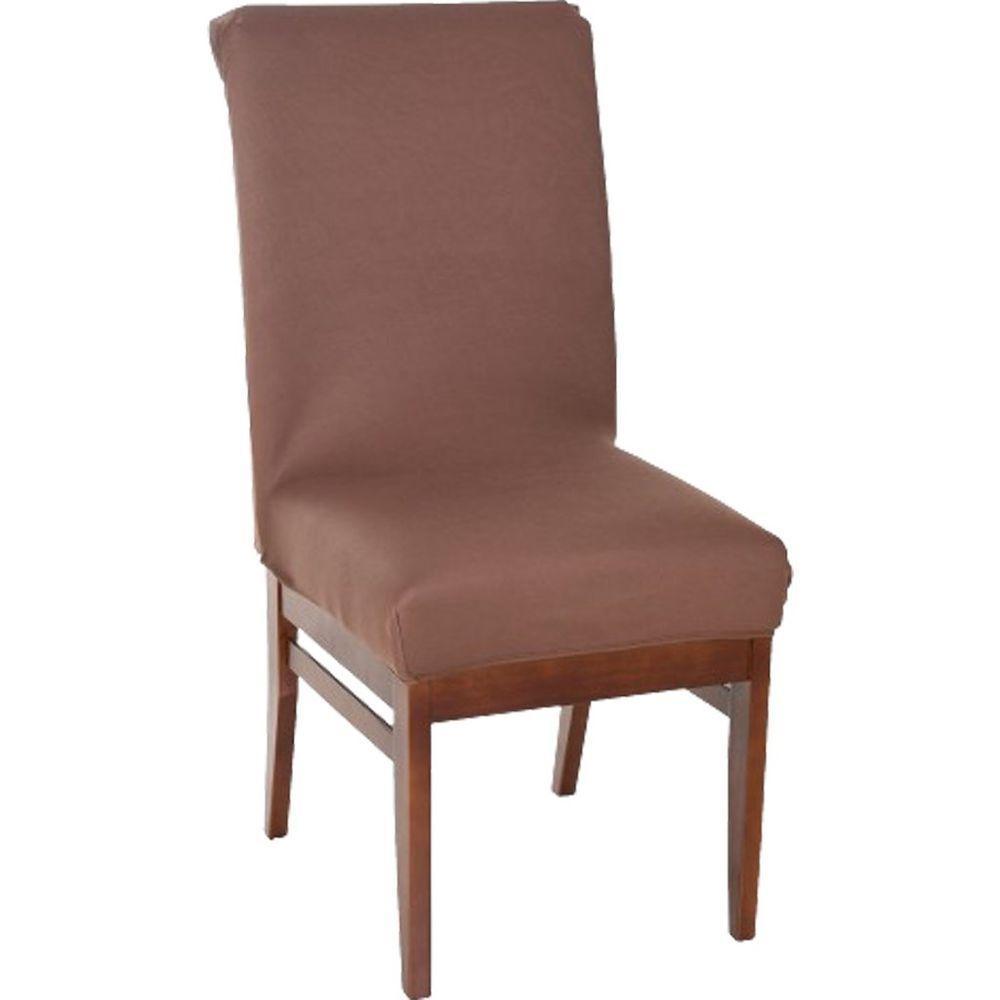 Kit 6 Capa De Cadeira Malha Gel Ajustável Tabaco - 1