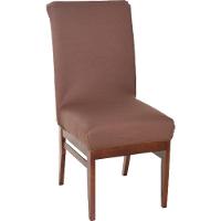 Kit 6 Capa De Cadeira Malha Gel Ajustável Tabaco - 1