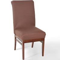 Kit 6 Capa De Cadeira Malha Gel Ajustável Tabaco - 2