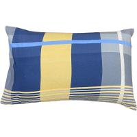 Jogo De Fronha Microfibra Estampada 47x70cm Azul Xadrez - 2