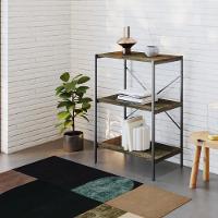 Estante C/03 Prateleiras 84x60x33cm Tub Tueh863 Carvalho Dark - Est.preta Carvalho Dark / Est.preta - 2