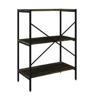 Estante C/03 Prateleiras 84x60x33cm Tub Tueh863 Carvalho Dark - Est.preta Carvalho Dark / Est.preta - 6