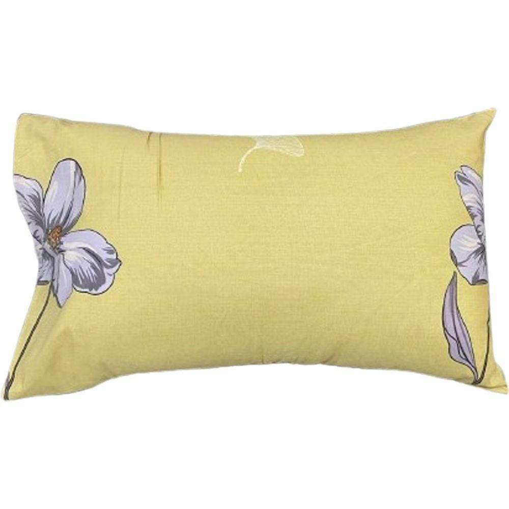 Jogo De Fronha Microfibra Estampada 47x70cm Amarelo - 1