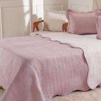 Kit Cobre Leito King Ultra Lisse Lisa New 250x270cm Mauve