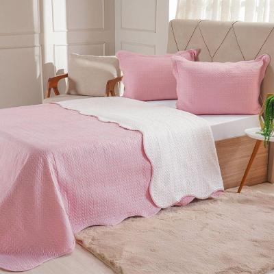 Kit Cobre Leito King Ultra Lisse Lisa New 250x270cm Silver Pink