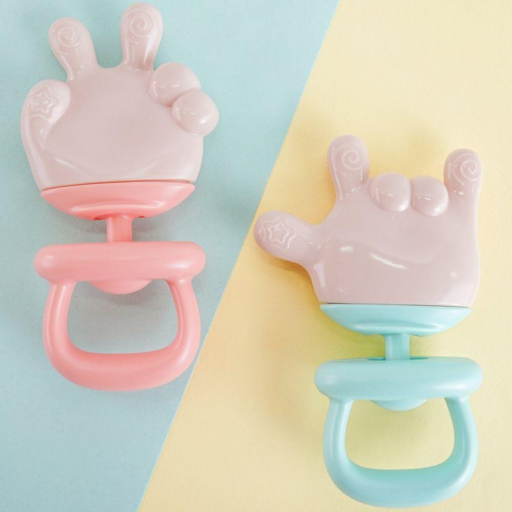 Mordedor Mãozinha De Silicone Para Bebê 12x7,5cm Rosa - 2