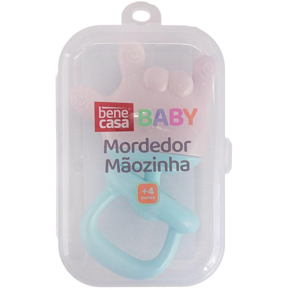 Mordedor Mãozinha De Silicone Para Bebê 12x7,5cm Rosa - 4