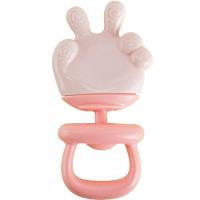 Mordedor Mãozinha De Silicone Para Bebê 12x7,5cm Rosa - 1