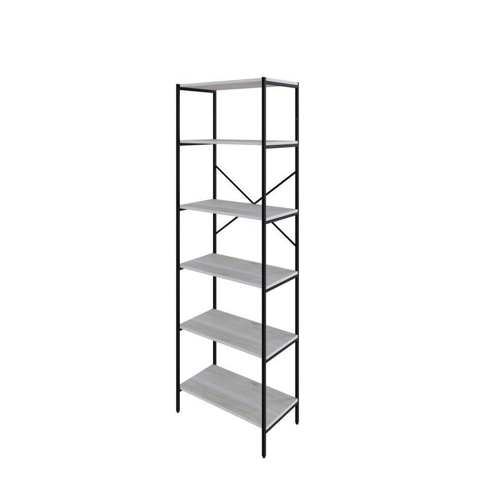 Estante C/06 Prateleiras 186x60x33cm Tub Tueh1866 Snow - Est.preta Snow / Est.preta - 1