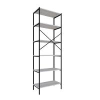 Estante C/06 Prateleiras 186x60x33cm Tub Tueh1866 Snow - Est.preta Snow / Est.preta - 6