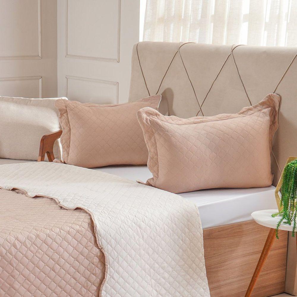 Kit Cobre Leito Casal Ultra Lisse Lisa New 210x230cm Beach - 5